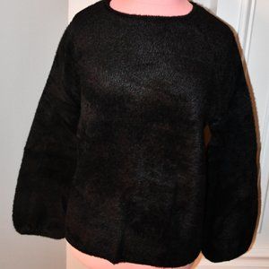 Chelsea & Violet Ballon Sleeve Sweat Black Small